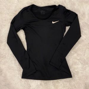 Nike Dri-fit Black Long Sleeve Shirt Size Small